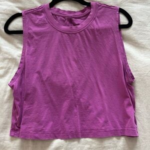 Lululemon Plum cropped tank